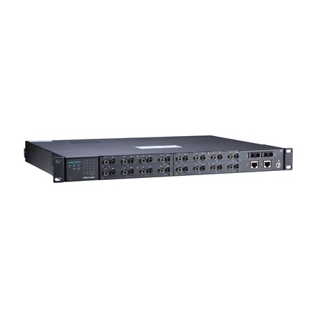 Moxa 16PrtFbr St, RgdDvcSrvr, 2X10/100M Rj45 1588V2, NPrt S9650I-16F-2Hv-Ssc-T NPort S9650I-16F-2HV-SSC-T